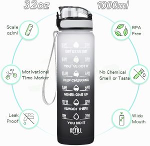 Sports Water Bottle—Leak-proof, BPA-free, and free from toxic substances.